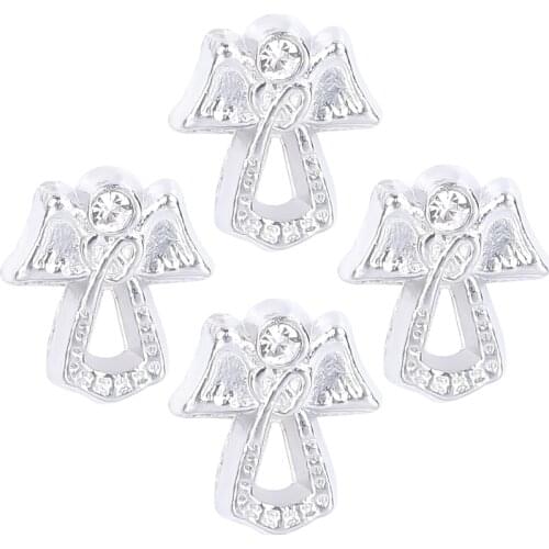 20Pcs/lot Metal Angel Princess Wings I Love My Moms Words Floating Charms Making Mother Day Gift Jewelry