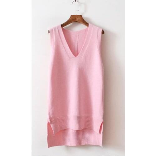 Urifens 2021 V Neck Sweater Knitted Sweater Women Sweaters Pullovers Autumn Winter Basic Shirt Fitness Female Clothing Vest P13