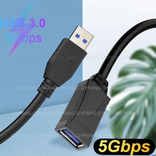 USB3.0 Male To Female Extension Cable USB Data Cables for Laptop PC Printer Extension Data Transfer Sync Super Speed Cable