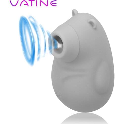 VATINE Cute Bear 7 Modes Sucking Vibrator Clit Nipple Sucker Sex Toys for Women Clitoris Stimulation Oral Sex