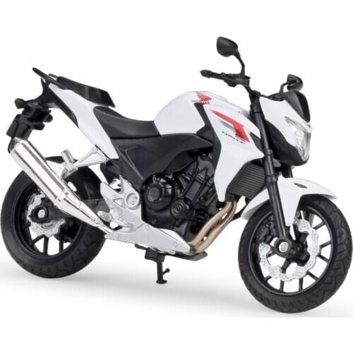 Welly 1:18 Motorcycle Models 2014 CB500F White Alloy Model Motorcycle Model Motor Bike Miniature Race Toy For Gift Collection