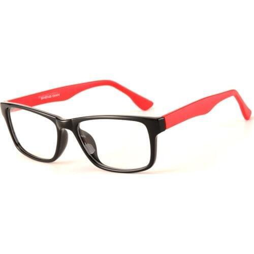 Glasses frames for women man plain glasses spectacle optical eyewear cheap china eyeglasses patchwork square black 2372