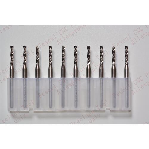 3.175mm*2.05mm,10pcs,Free shipping PCB Drill Bit,CNC milling Cutter,Solid carbide Drill,wood tool,plastic