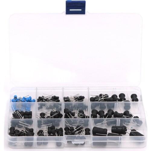 145PCS/Sets 8*10mm Inductance Power Inductor Kit 4.7UH 10UH 22UH 33UH 47UH 68UH 100UH 220UH 330uh 470uh 680uh 1MH 10MH Inductors