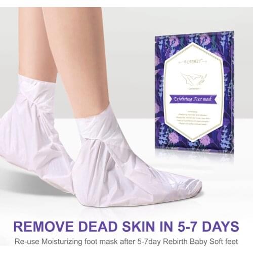 2pcs/Bag Feet Mask Sock Peeling Moisturizing Exfoliating Sock Foot Patch Pedicure Care Feet Dead Skin Removal Skin Care