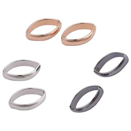 20pcs Hollow Horse Eye Copper Oval Tube Circle Semicircle Earring Pendant DIY Handmade Jewelry Accessories