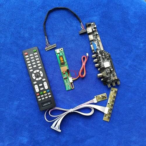 30-Pin LVDS Signal DVB For CLAA150XH01/A TM150XG-02L11 1CCFL 1024*768 DIY KIT USB VGA AV HDMI-compatible LCD display drive board