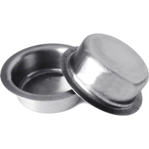 5pcs Luxury Candle Cup Jar Container Storage Stainless Steel Tealight Holder