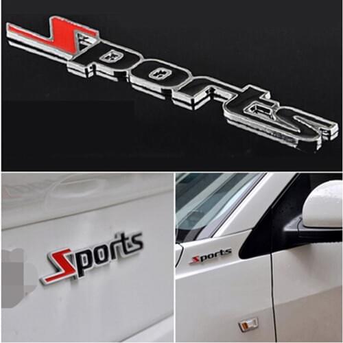 Car styling 3D metal Sports stickers Accessories for golf 4 audi a4 a6 c6 mercedes opel vectra c insignia mazda 6 opel astra h