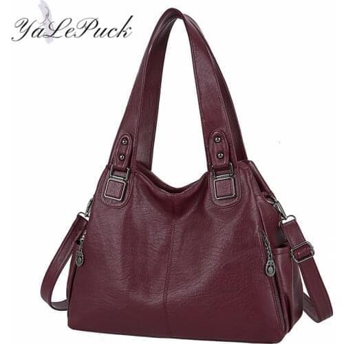 Hot sale large womens bag large capacity shoulder bags high quality PU leather shoulder bags ladies wild bags sac a main femme