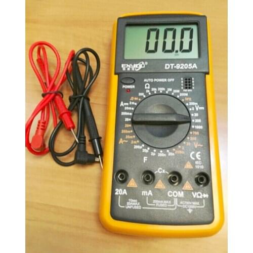 Digital Multimeter Large screen digital display with buzzer DT9205A automatic shutdown Raspberry Pi development board