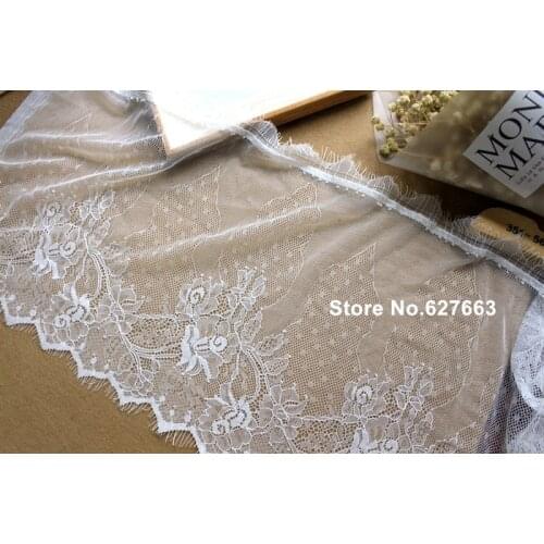 Exquisite and soft perspective lace unilateral eyelash accessories diy skirt hem wedding dress decoration fabric