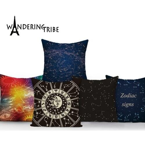 Morocco Cushion Covers Starry Space Home Decoration Pillows Case Sofa Pillow Cases Linen Farmhouse Cushions45-45Cm Kissenbezug
