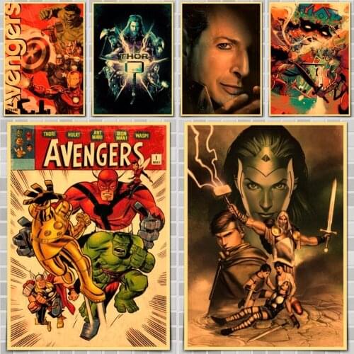 Marvel Thor Movie Poster Wall Stickers For Home Room Bar Decor Art