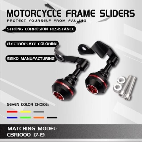 Motorcycle CNC Aluminum Falling Protection Frame Sliders Crash Protector For CBR1000RR CBR 1000 RR CBR1000 2017 2018 17 18