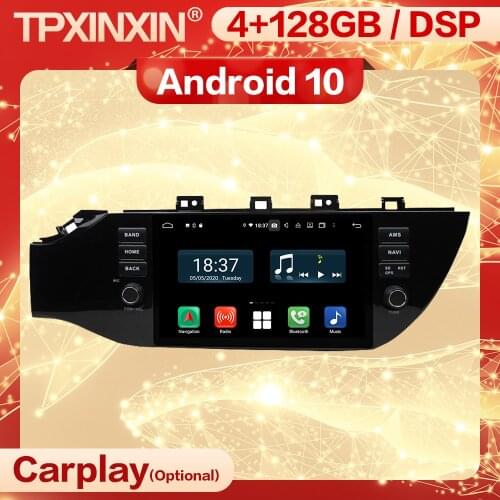 4+128G Carplay 2 Din Android 10 Multimedia Stereo Receiver For KIA K2 RIO 2017 2018 2019 Wifi Radio Audio Video Player Head Unit