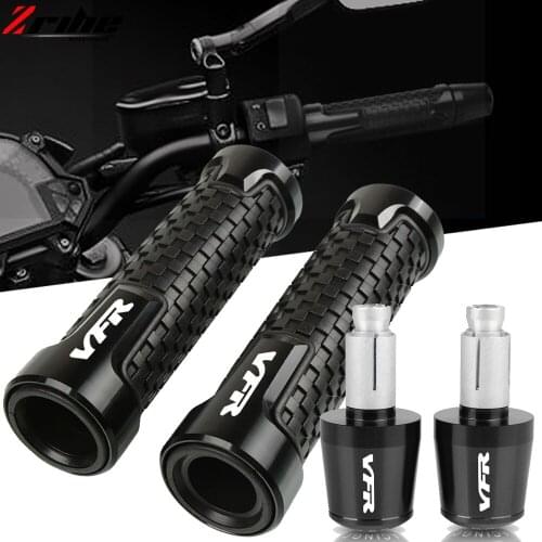 Motorcycle Handlebar Grips Ends Handle Bar Cap End Plug For HONDA VFR400 VFR750 VFR800 VFR100 VFR120 VFR 400 750 800 800F 1200F