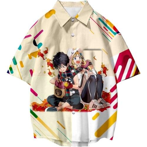 2021 New Kemono Jihen Cosplay T Shirt Monster Incident Kabane Kusaka Cartoon Print Shirt Anime Casual Top Tee Costume