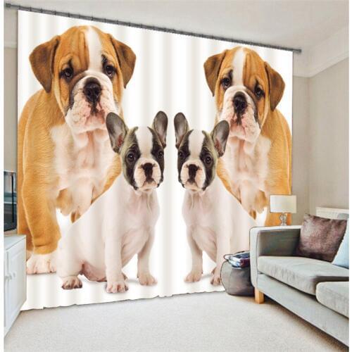 Customized Animal Luxury 3D Blackout Window Curtain Drapes For Living room Bed room Hotel Wall Tapestry Cortinas