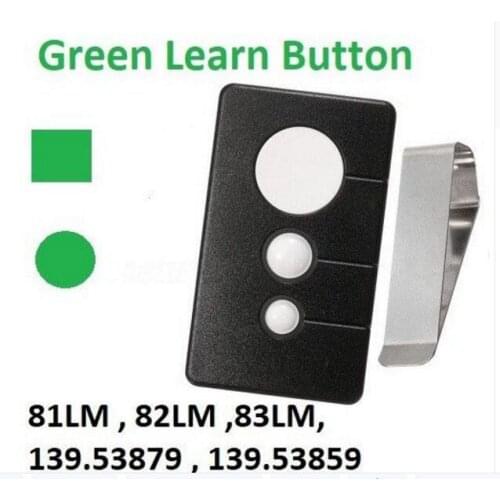 Sears Liftmaster Chamberlain 81LM 82LM 83LM replacement Mini Garage remote green learn button GOOD