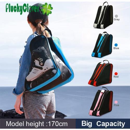 1pc Inline Skate Carry Bag With Mesh Pocket Single-Shoulder Bag Handbags Triangle Outdoor Multifunctional Waterproof Skate bags