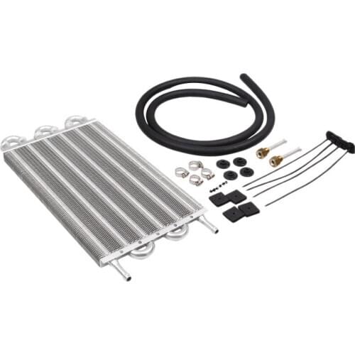 Universal Car Air Condenser Radiator AFT 6 Row Oil Cooler Fin Pipe Belt Condenser for Auto Accessory