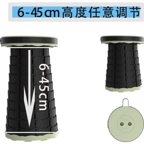 Retractable Stool Folding Chiar Outdoor Portable Stool Folding Chair Camping Stool Convenient Fishing Chair Foldable