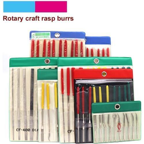 High Quality 10/12pcs Assorted Diamond File Mini Rasp Needle File Repair Wood Grinding Hand File Tools Set For HSS Jade