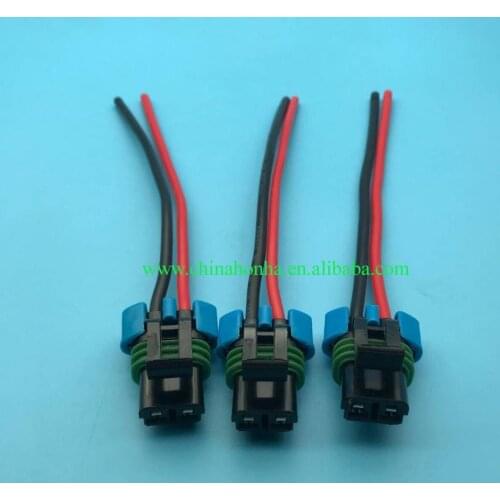 10/20/50/100 pcs/lots 15300027 2 pin/ways sealed female connector wire harness automotive with15cm14AWG wire