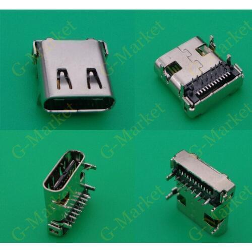 10pcs/lot USB 3.1 Type-C 24 Pin Female Socket SMD DIP PCB Connector for PCB design DIY high current fast charging