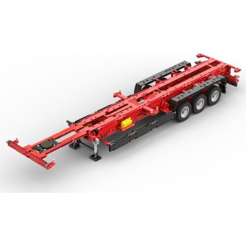 1641Pcs MOC-36644 New RC Technic Container Trailer Bricks DIY Small Particle Building Block Model Stem Toy Gift