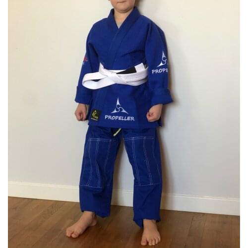 Brazilian Judo Cotton Judo Doboks White & Blue With Belt Judo Clothing Judo Uniform Judo Kimono Training Clothes GiKid Adult kid