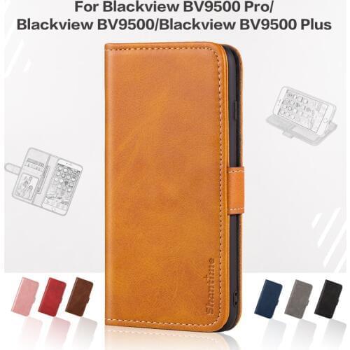 Flip Cover For Blackview BV9500 Pro Case Leather Luxury With Magnet Wallet Case For Blackview BV9500/BV9500 Plus Phone Cover
