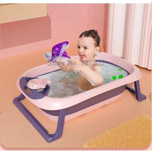 Baby Bath Tub Baby Foldable Baby Sitting And Lying Large Bath Bucket Baby Household Newborn Childrens Products