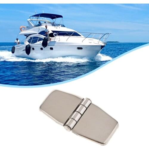 316 Stainless Steel Door Hinge with Cover Strap Hinge for Boat Yacht RV