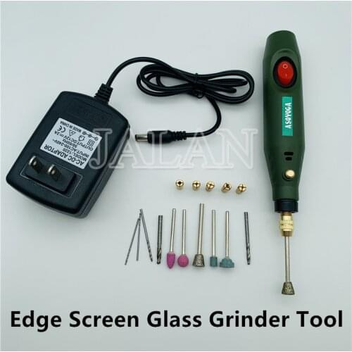 Mini Electric Handheld Grinder Tool Kit Edge Screen Glass Damage Cutting Polishing Drill LCD Display Glue Cleaning Repair