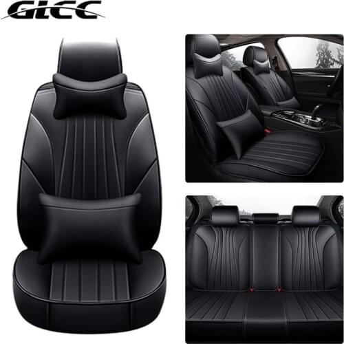 GLCC Car Seat Cover Leather All Inclusive Front Rear Seat Protector Auto Interior Accessories Universal For Honda 5 Seats Cars
