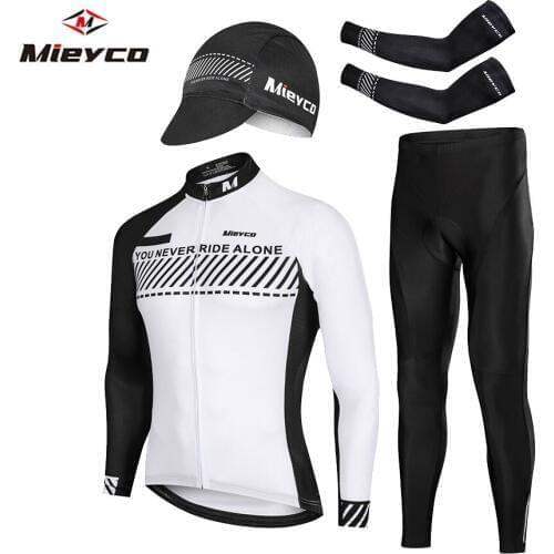 Mieyco Long Sleeves Cycling Set Anti-UV MTB Bicycle Wear Maillot Ropa Ciclismo Bike Uniform Cycling Jersey Set Cycling Clothing