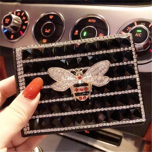 Little bee rhinestone cute drivers license leather case female cartoon drivers license set drivers licence cover
