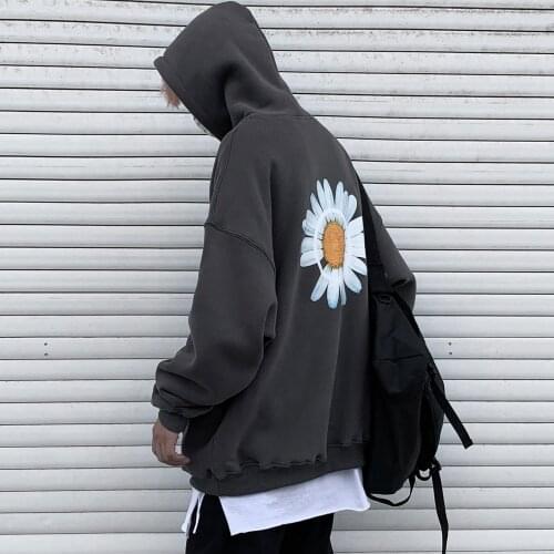 Men 2021 Winter Loose Hooded Sweatshirts Mens Harajuku Thicken Warm Coat Hoodies Male Oversize Pullovers Sweatshirt