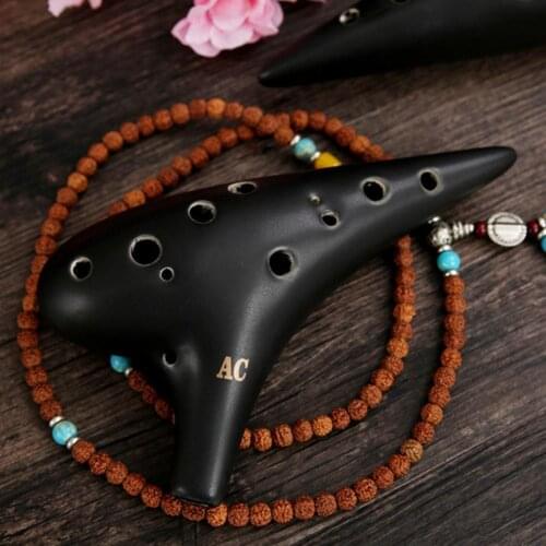 Ocarina 12 Hole Musical Collection Ceramic Mini Alto C Ocarina Instrument for Starter Ocarina Mini Alto C Ocarina Instrument