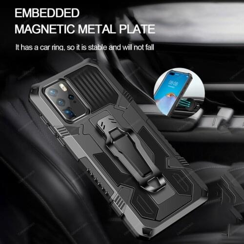 Shockproof Case For OPPO A53 A5 A9 2020 A52 A11K A12 A15 A1K A21E A31 A32 A3S A5S A7 A72 A73 A8 A92 A93 Armor Belt Clip Cover