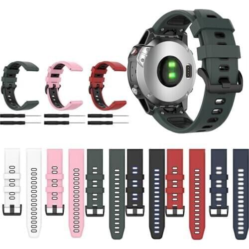 Silicone Watch Band Strap for Garmin quatix5 Sport wristband bracelet For Garmin quatix 5 sapphire watchband Belt 22mm correa