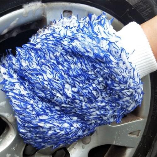 Ultra Portable Microfiber Multifunctional Car Wash Mitt Anti Scratch Wash Glove