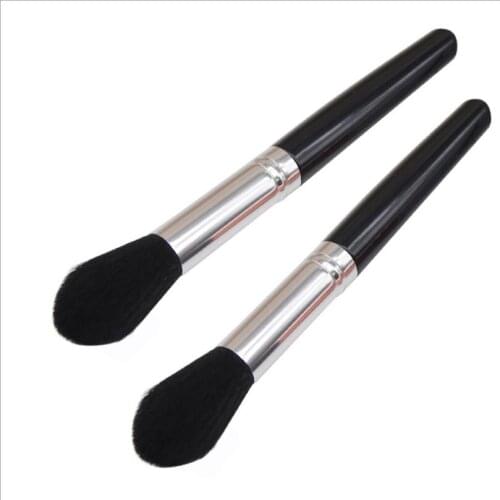 1 PC TAPERED HIGHLIGHTER Perfect Professional Individual Face Brush Cosmetic Makeup Brush Black Handle T0402