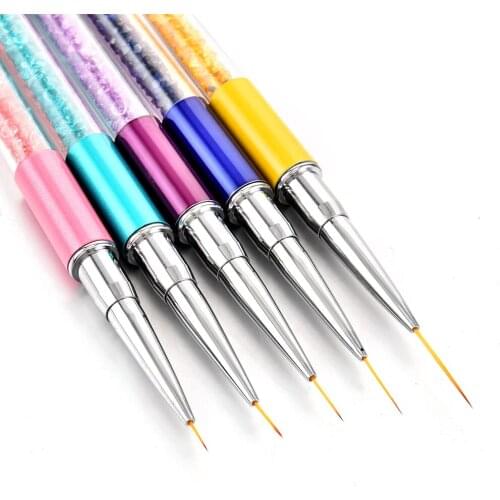 1PC DIY French Lines Stripes Grid Drawing Liner Gradient UV Gel Painting Pen Manicure Varnishes Tools Nail Polish Nail Art Brush