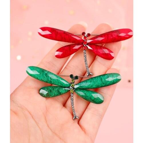 1Pc Fashion Dragonfly Brooches For Women Vintage Insect Animal Brooch Pin Jewelry