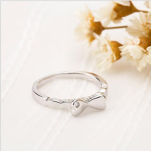 10pcs/Lot Wholesale New Fashion Love Bowknot Knuckle Ring Fine Style Simple Female Rings For Women Girl Can Mix Color