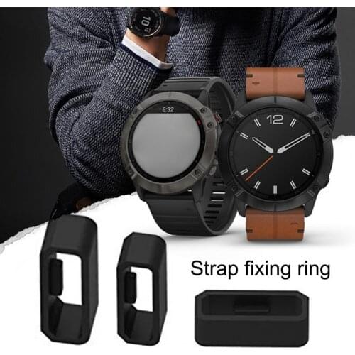 2Pcs Soft Silicone Watch Strap Retainer Rings for Garmin Fenix 3/5X/5X Plus/6X/6/6 Pro/3HR Watch Strap Band Keeper Loop 22/26mm