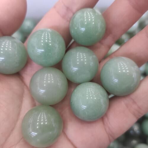 2cm 5pcs Aventurine agate crystal ball quartz gemstones natural stones and minerals reiki healing cristal aquarium decoration